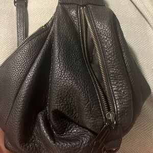 Black Rebecca Minkoff leather purse mini backpack Julian